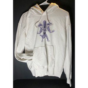 UNIQLO x DRAGON BALL Z UT Frieza 3rd Form Mens S Graphic White Pullover Hoodie